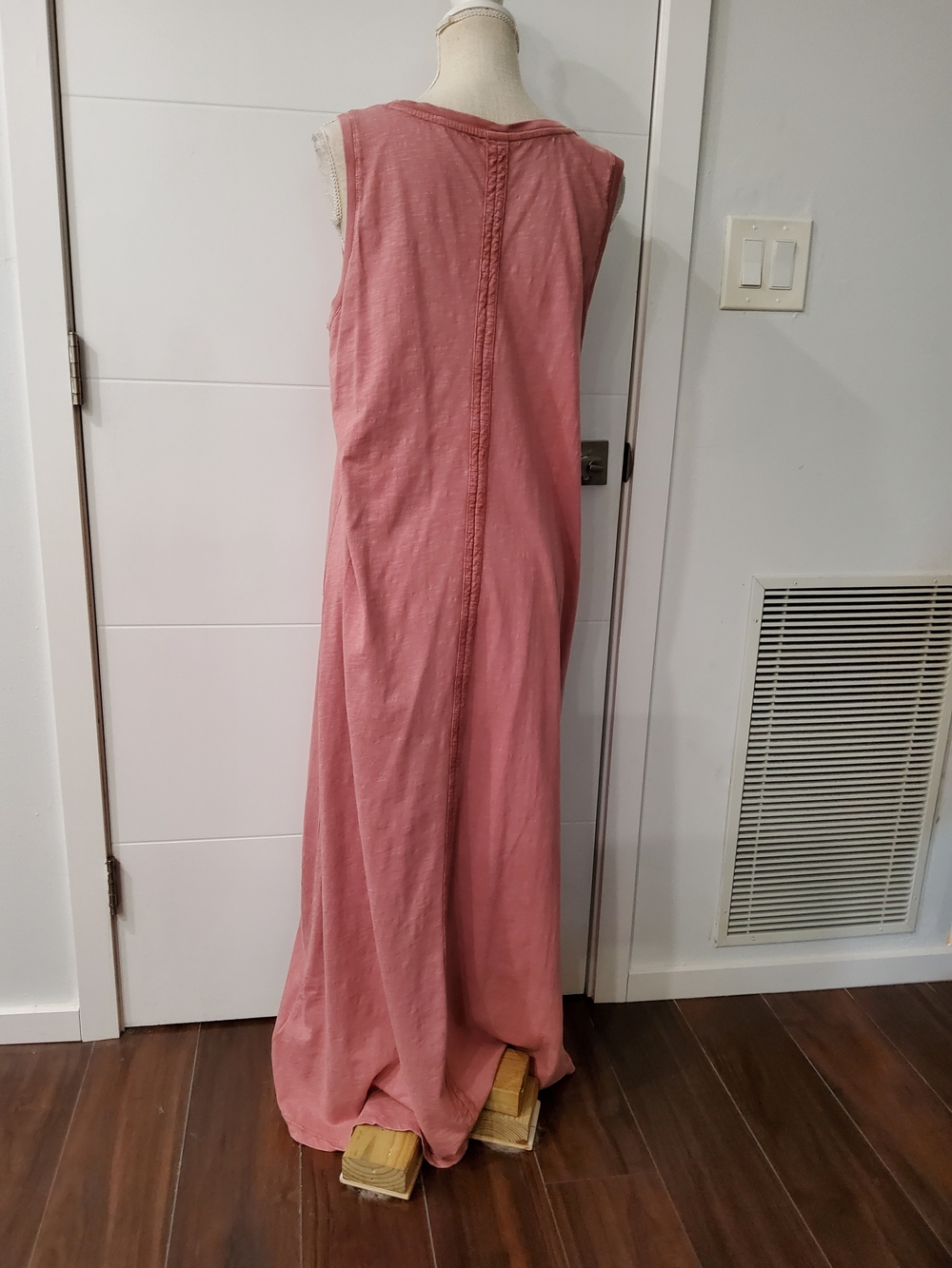 Daily Practice Anthropologie Dusty Pink Sleeveless Midi Dress Size L - Picture 8 of 12